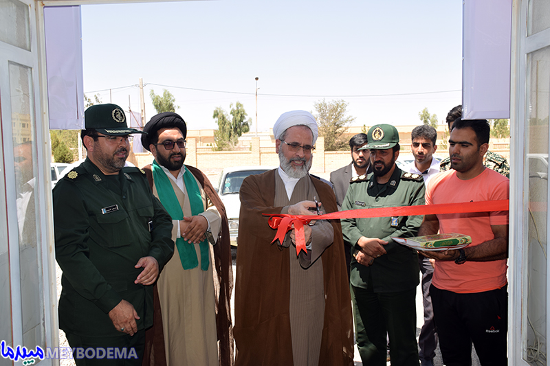 گزارش تصویری از افتتاح ساختمان گردان امام علی(ع) و سالن ورزشی بسیج میبد