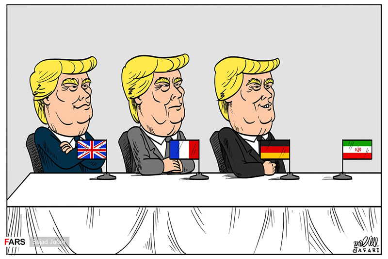 کاریکاتور/ ترامپ های پنج منهای یک!