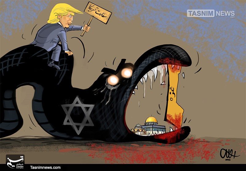 کاریکاتور/غزه استخوانی در‌ گلوی رژیم‌صهیونیستی!