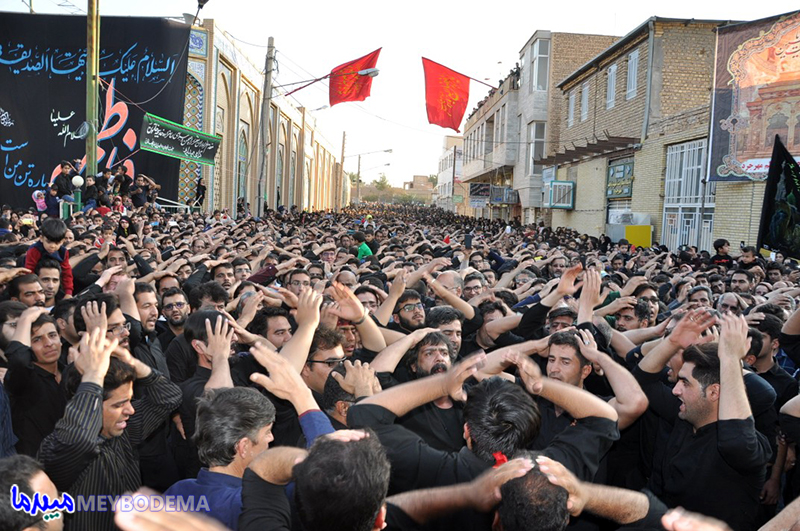 گزارش تصویری از مراسم عزاداری شهادت امام رضا علیه السلام در میبد