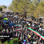گزارش تصویری از راهپیمایی ۲۲ بهمن در میبد