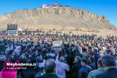 تشییع شهید گمنام مسجد صاحب‌الزمان(عج) روستای علویه ندوشن