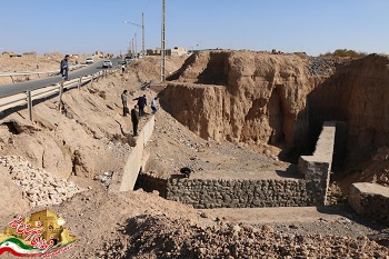 بازدید مدیرکل بحران استان یزد از پل ورودی مهرآباد میبد