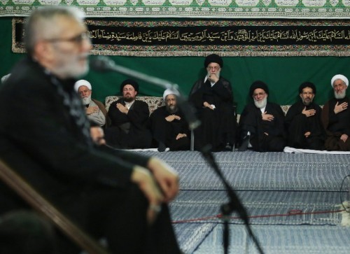 اولین شب عزاداری ایام محرم ۱۴۳۷ در حسینیه امام خمینی